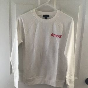 NWT J. CREW AMOUR SWEATSHIRT TOP. XS